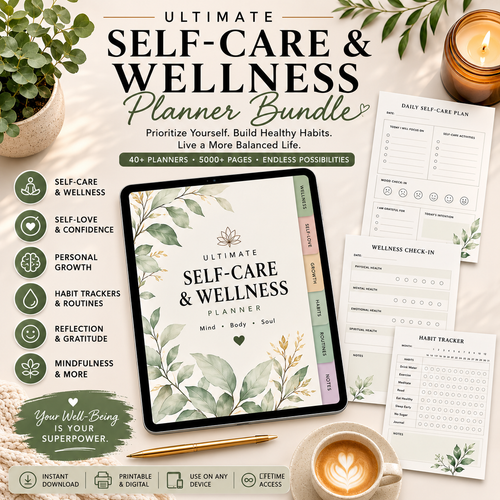 Family Self-Care Planner Bundle