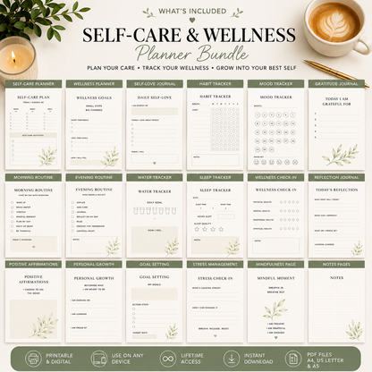 Family Self-Care Planner Bundle