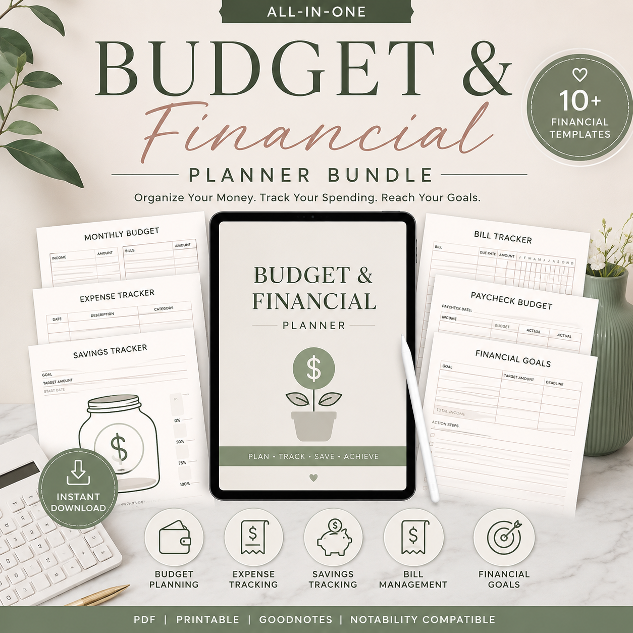 Ultimate Budget & Financial Planner Bundle